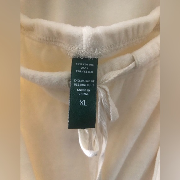 LAUREN RALPH LAUREN Velvet / Velour Cotton Blend Lounge Suit Set - Picture 3 of 7